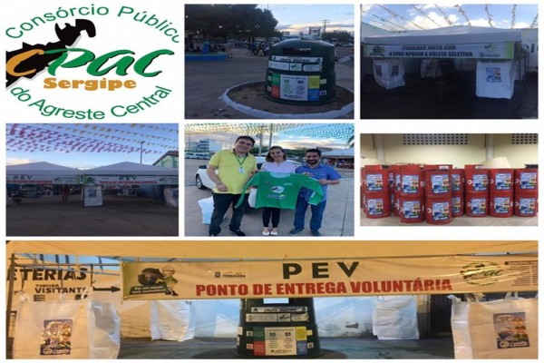 CPAC, Implementa projeto de Coleta Seletiva , com inclusão dos Catadores na FESTA DOS CAMINHONEIROS E FEIRA DO CAMINHÃO EM ITABAIANA/SE.