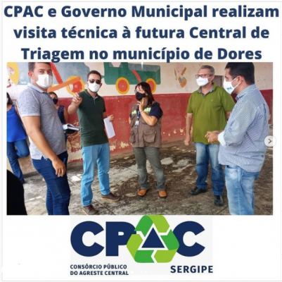 Visita Tecnica no local onde funcionará a Central de Triagem de Materiais Recicláveis em N. Sra. das Dores