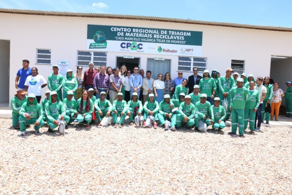 Cpac inaugura Centro de Triagem de Resíduos Sólidos em Malhador