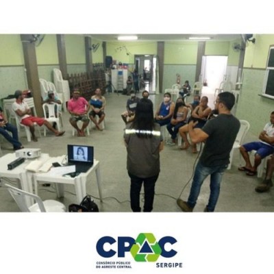CPAC realiza mais uma reunião com coletores e catadores em Nossa Senhora das Dores.