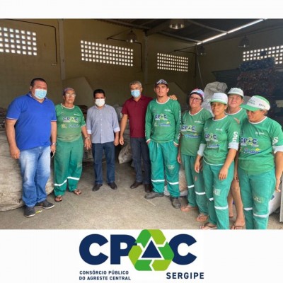 PRESIDENTE DO CPAC REALIZA VISITA EM GALPÃO DE TRIAGEM DO CONSÓRCIO.