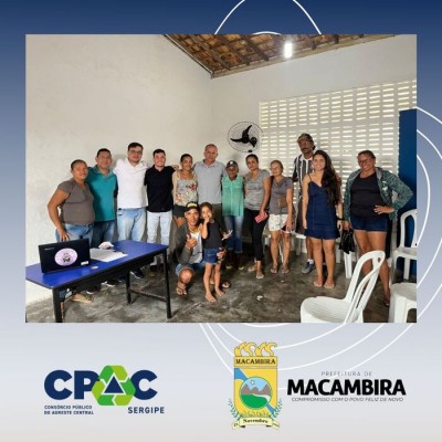 CPAC FAZ ATO DE FORMALIZAÇÃO DA COOPERATIVA DE MATERIAIS RECICLÁVEIS DO MUNICÍPIO DE MACAMBIRA